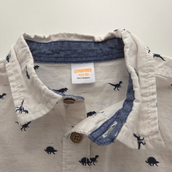 Gymboree Dinosaur Print Button Up Shirt Size 56 - Picture 3 of 9